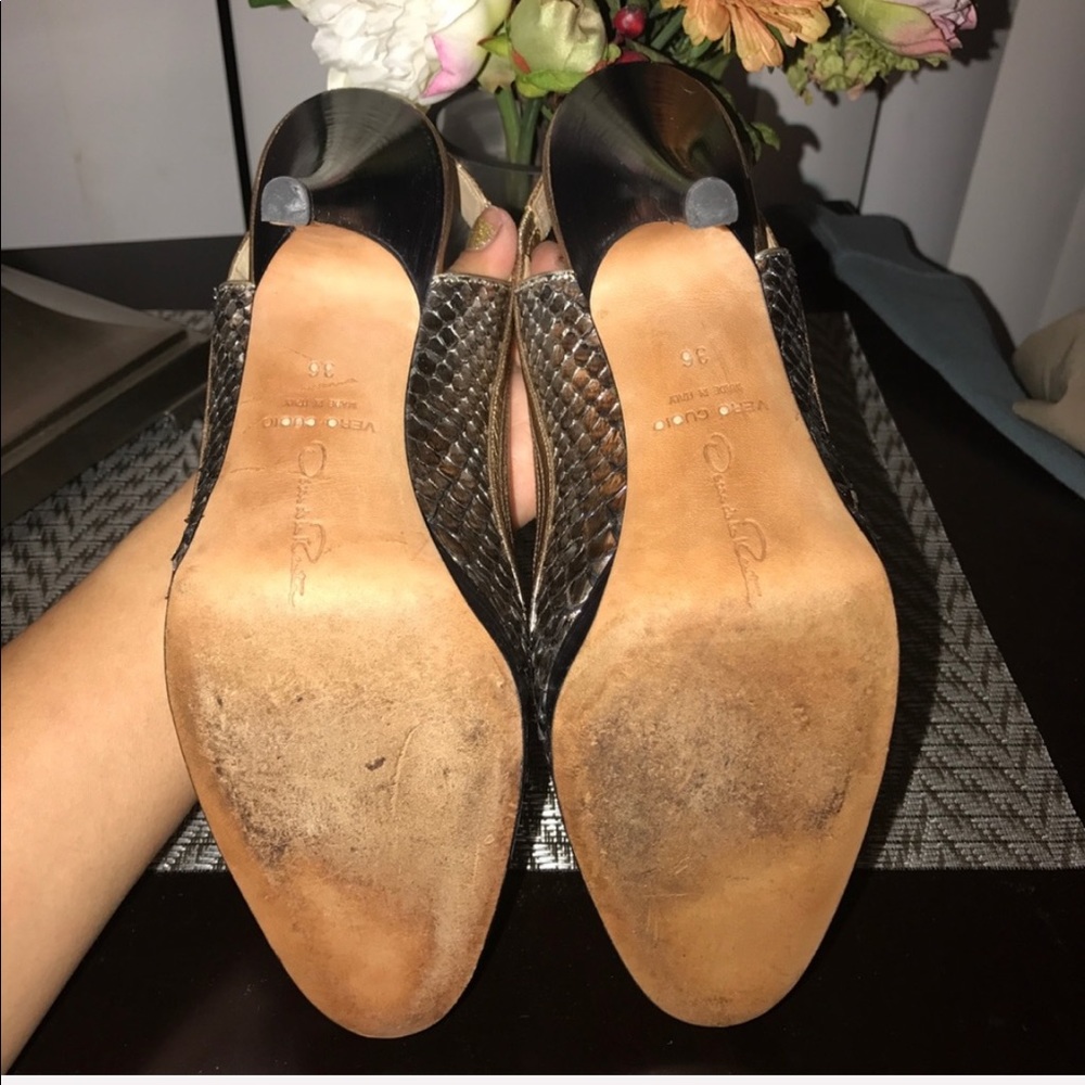 Oscar De La Renta -Vero Cuoio Python - image 7